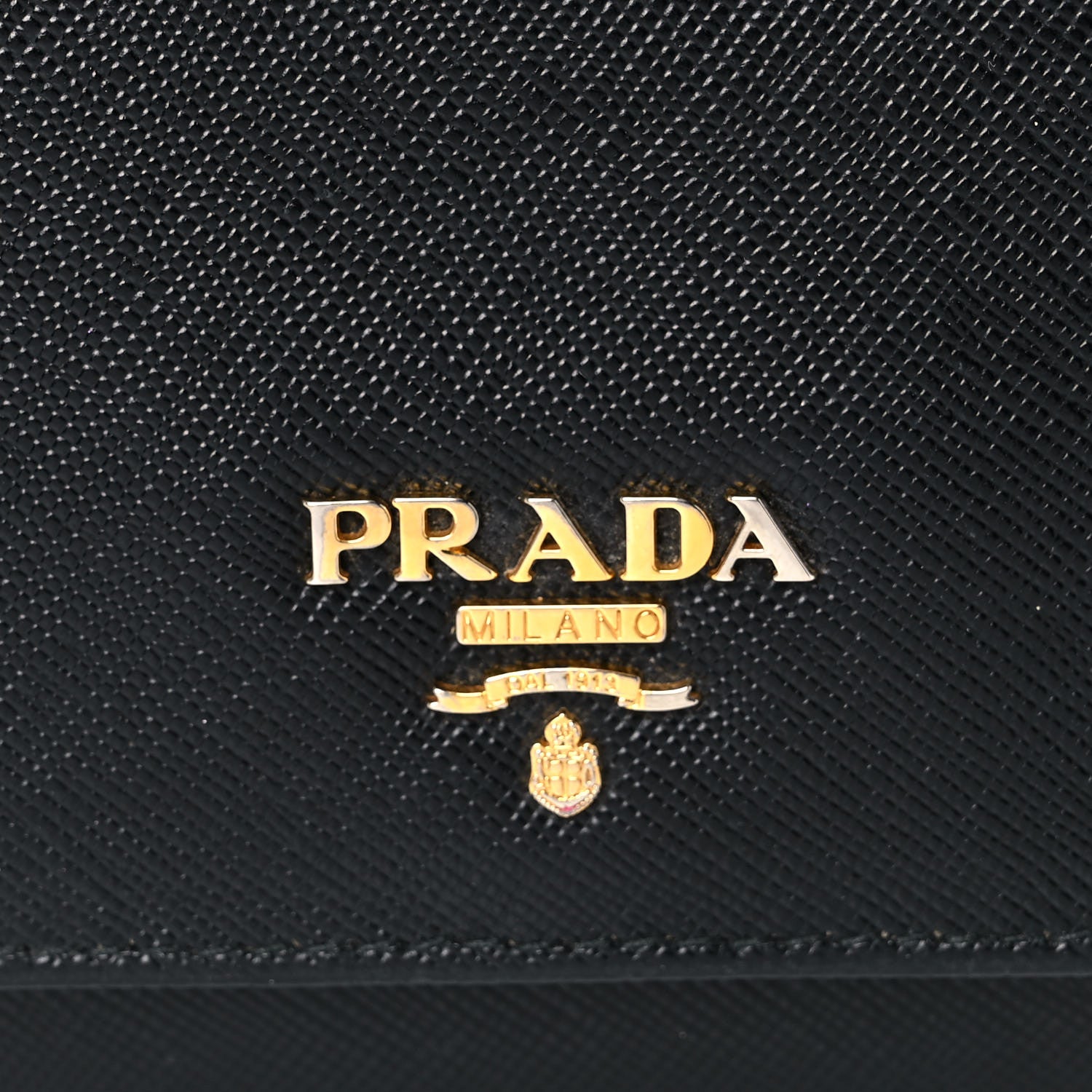 Prada Saffiano Metal Continental Flap Wallet Black 21 of 21