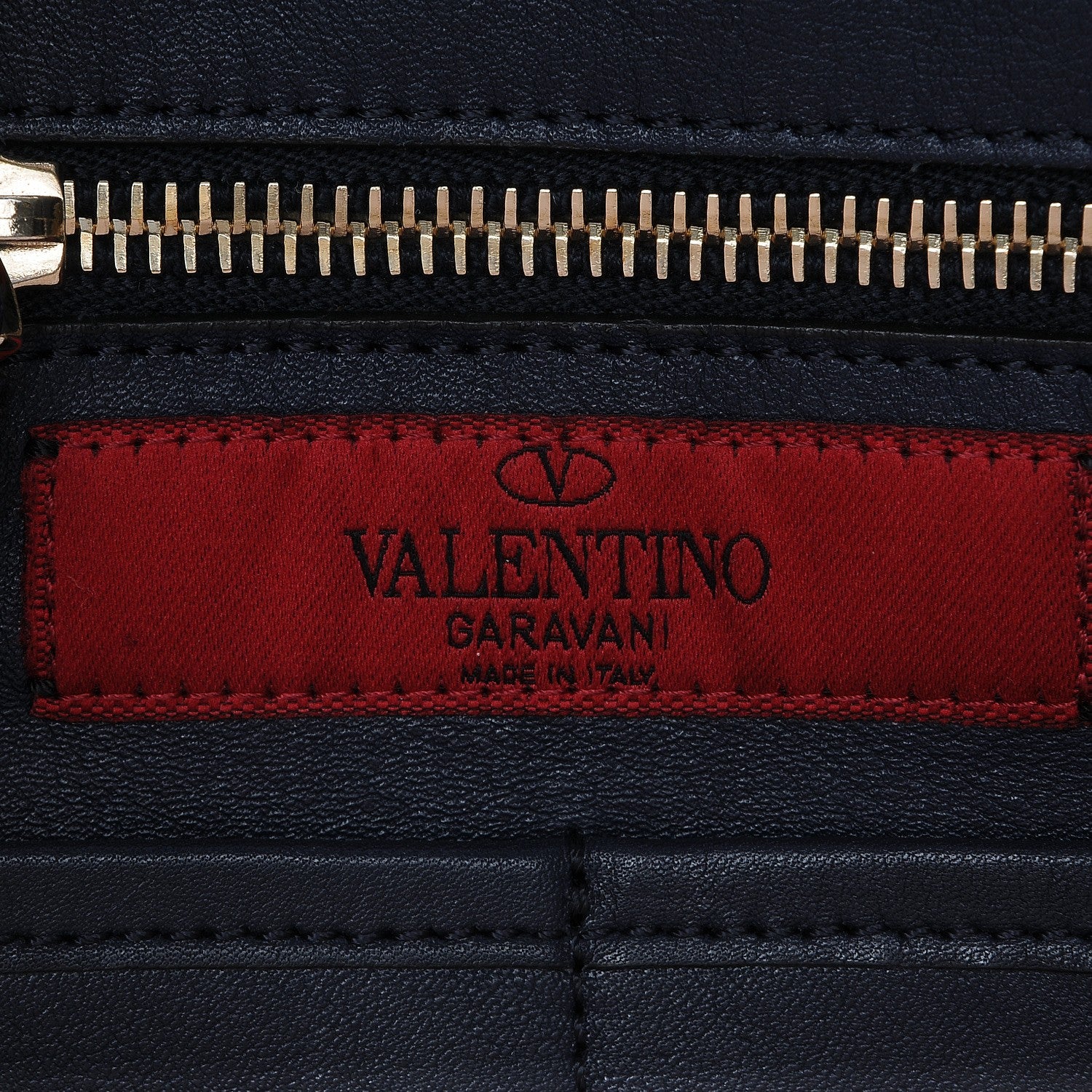 Valentino Garavani Vitello Medium Rockstud Tote Marine 6 of 6