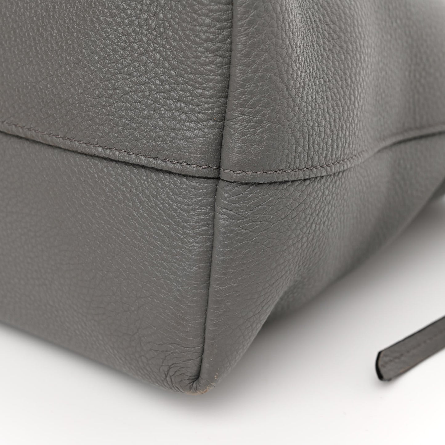 Vitello Daino Shopping Tote Marmo