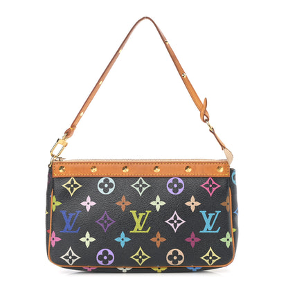 Louis Vuitton Monogram Multicolor Pochette Accessories Black 1 of 11