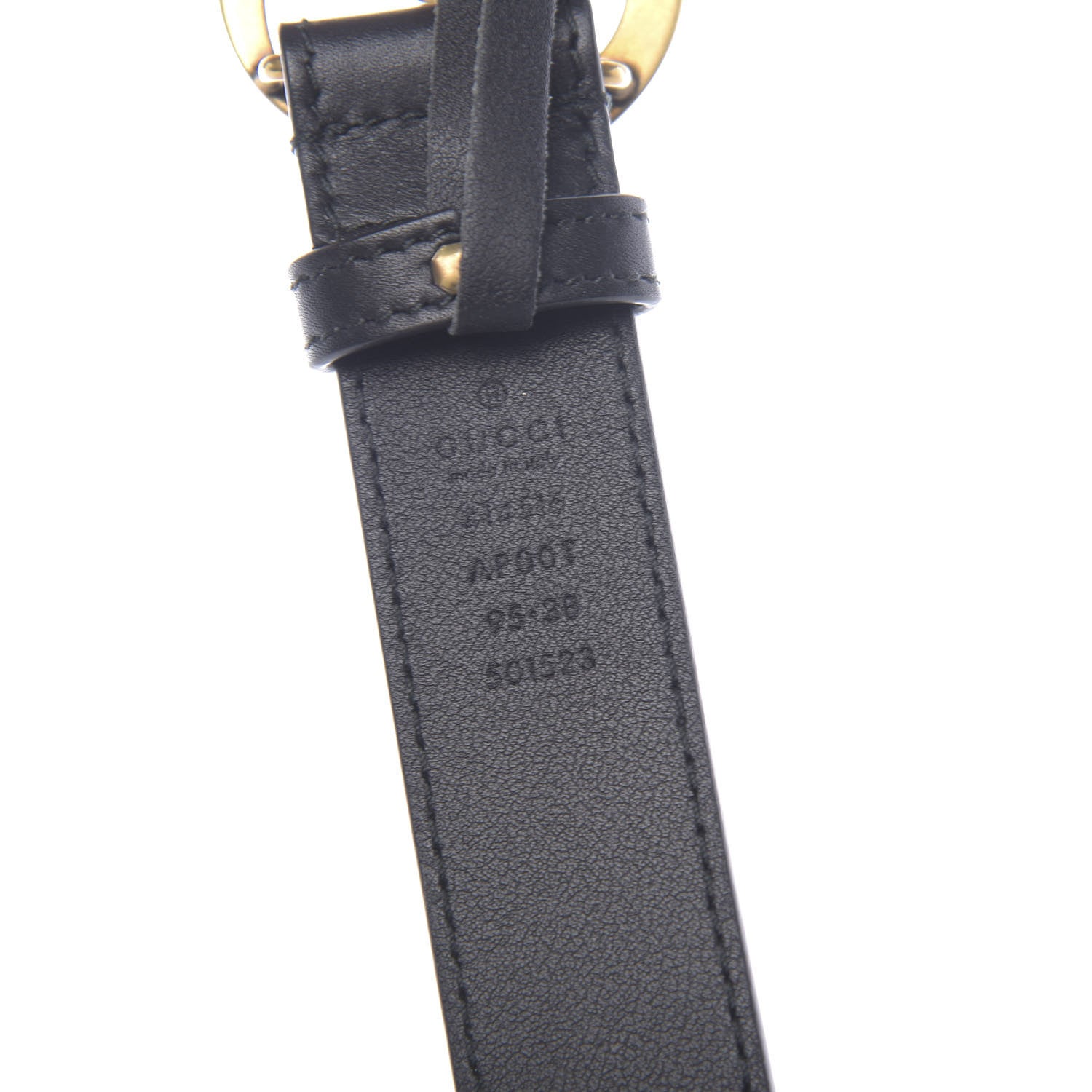 Gucci Calfskin Double G 30mm Belt 95 38 Black 3 of 6