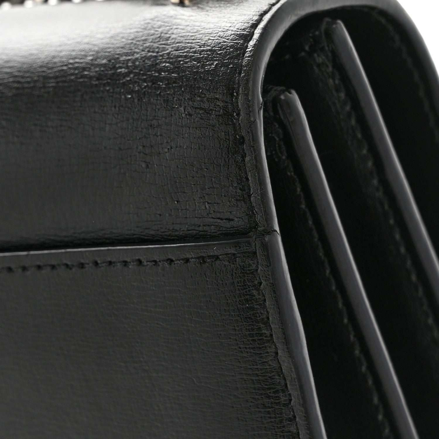 Saint Laurent Calfskin Medium Monogram Sunset Black 14 of 16