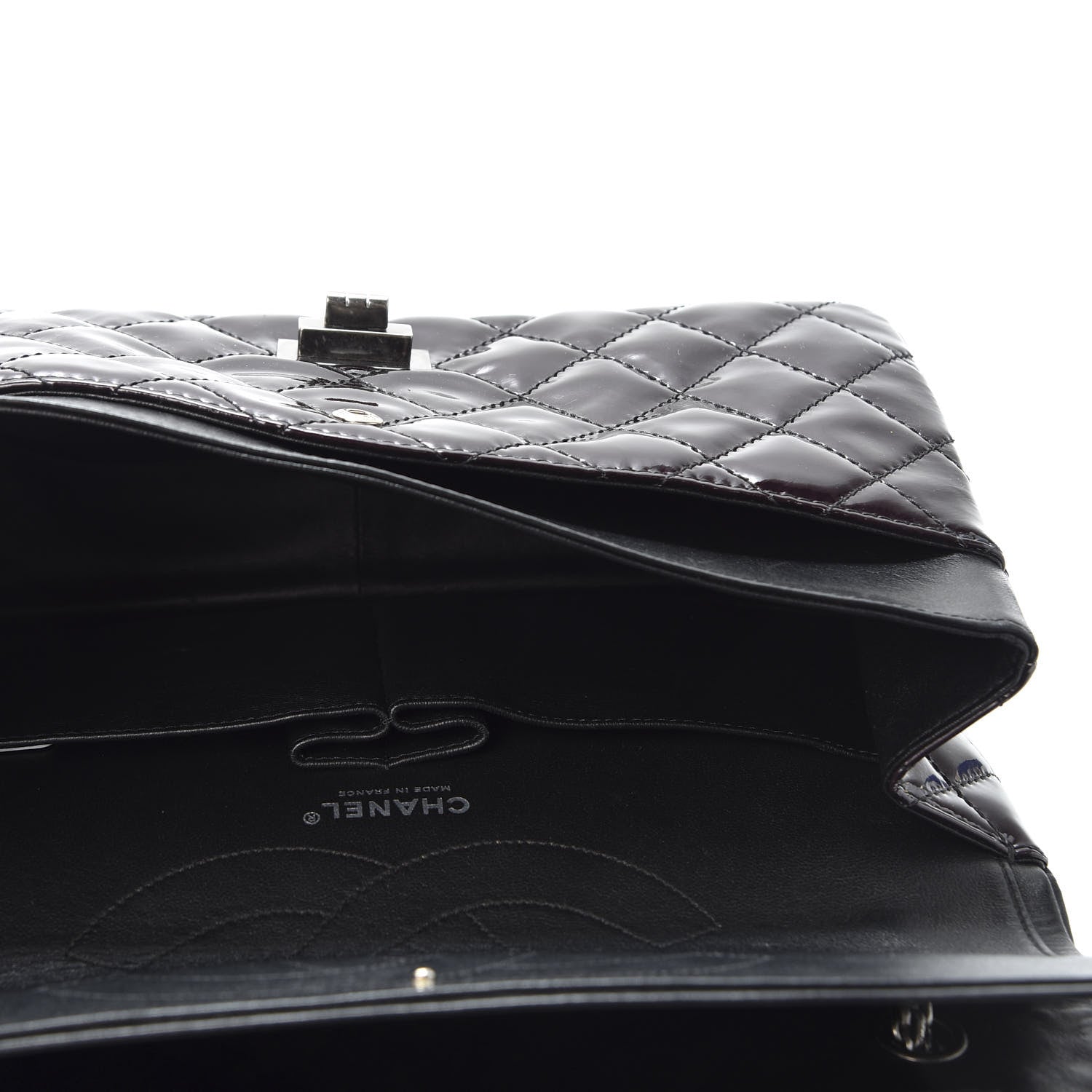 Chanel Patent Quilted 2.55 Reissue 227 Flap Black 4 of 9