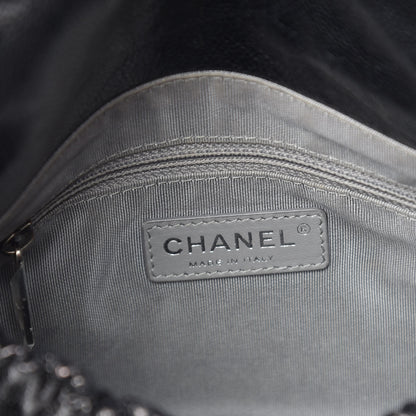 Chanel Caviar Quilted Medium Elastic Flap Black 6 of 10