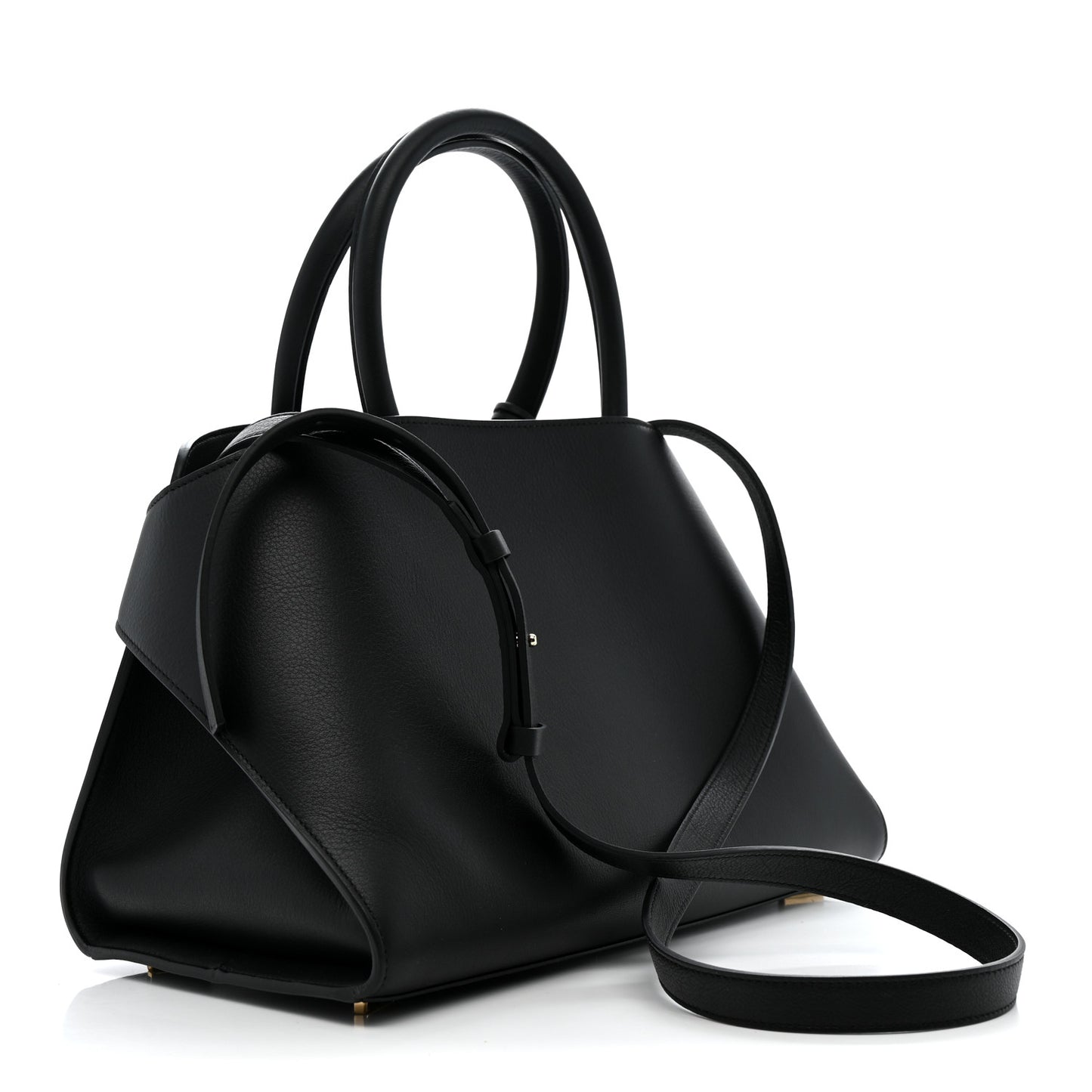 Calfskin Small Hug Bag Black