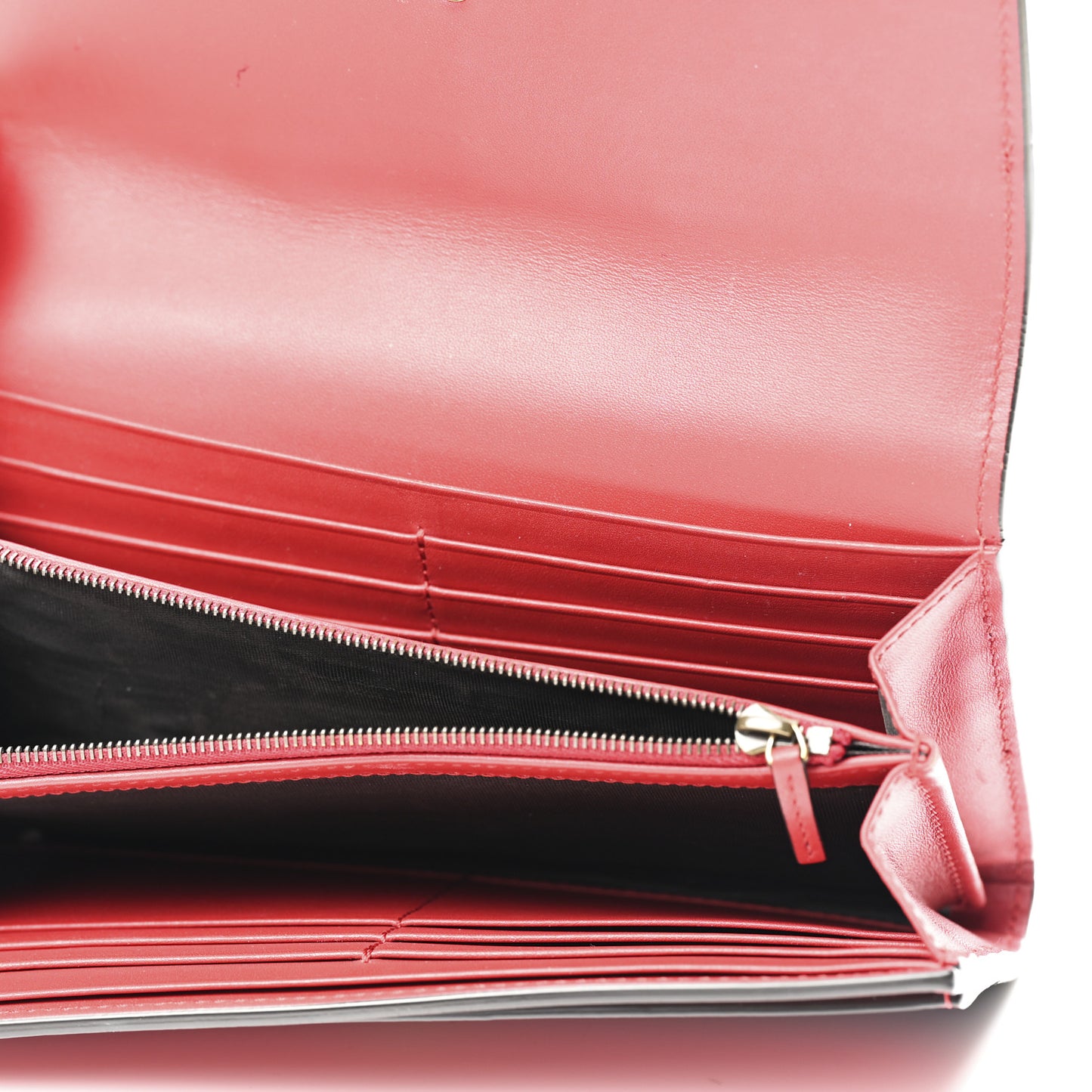 Calfskin Queen Margaret Flap Wallet Blue Agata Hibiscus Red Mystic White