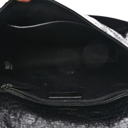 Saint Laurent Crinkled Calfskin Matelasse Monogram Medium Niki Chain Satchel Black 5 of 10