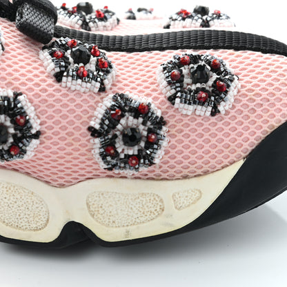 Christian Dior Technical Canvas Embellished Dior Fusion Sneakers 36 Pink Black 12 of 18