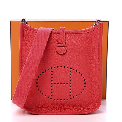 Hermes Taurillon Clemence Evelyne TPM Rose Extreme 10 of 10