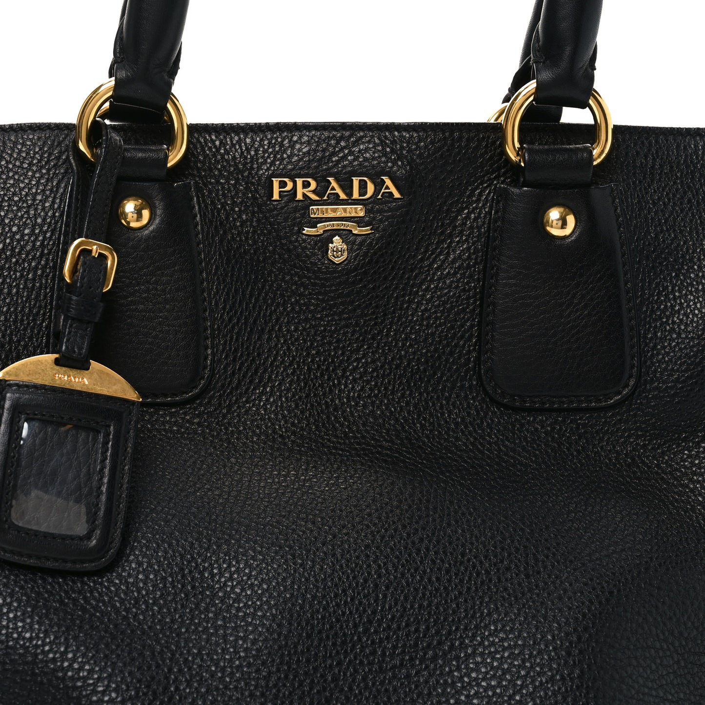 Vitello Daino Tote Black