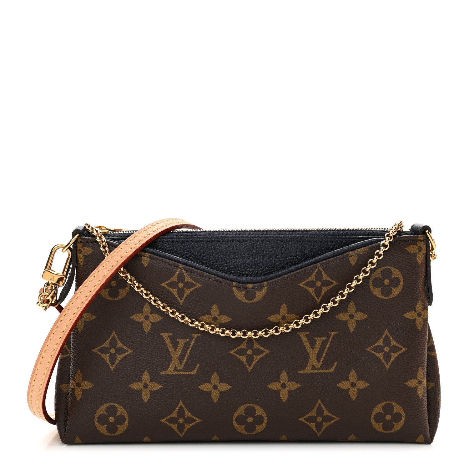 Louis Vuitton Monogram Pallas Clutch Blue Marine 1 of 12
