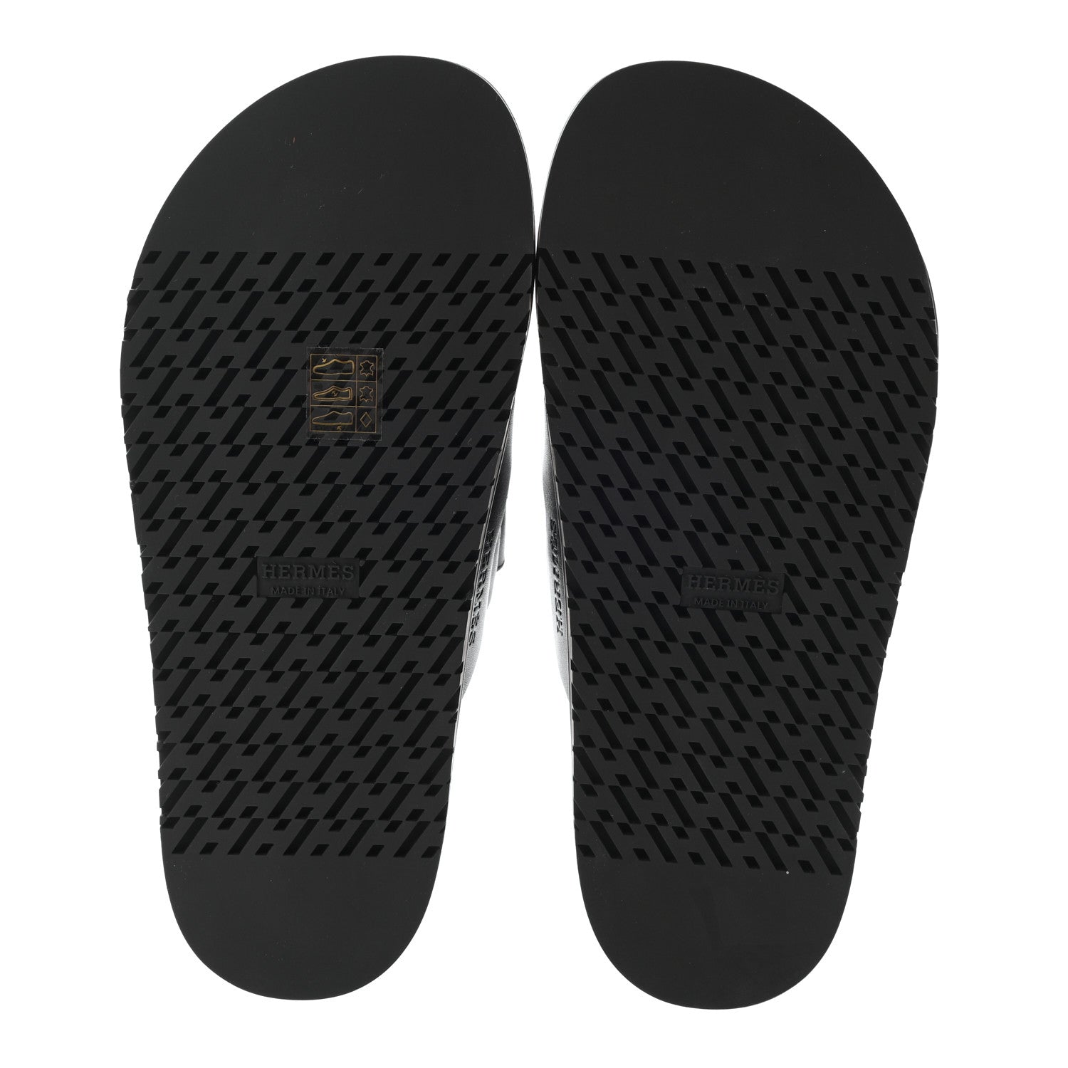 Hermes Calfskin Womens Chypre Sandals 39 Black 8 of 10