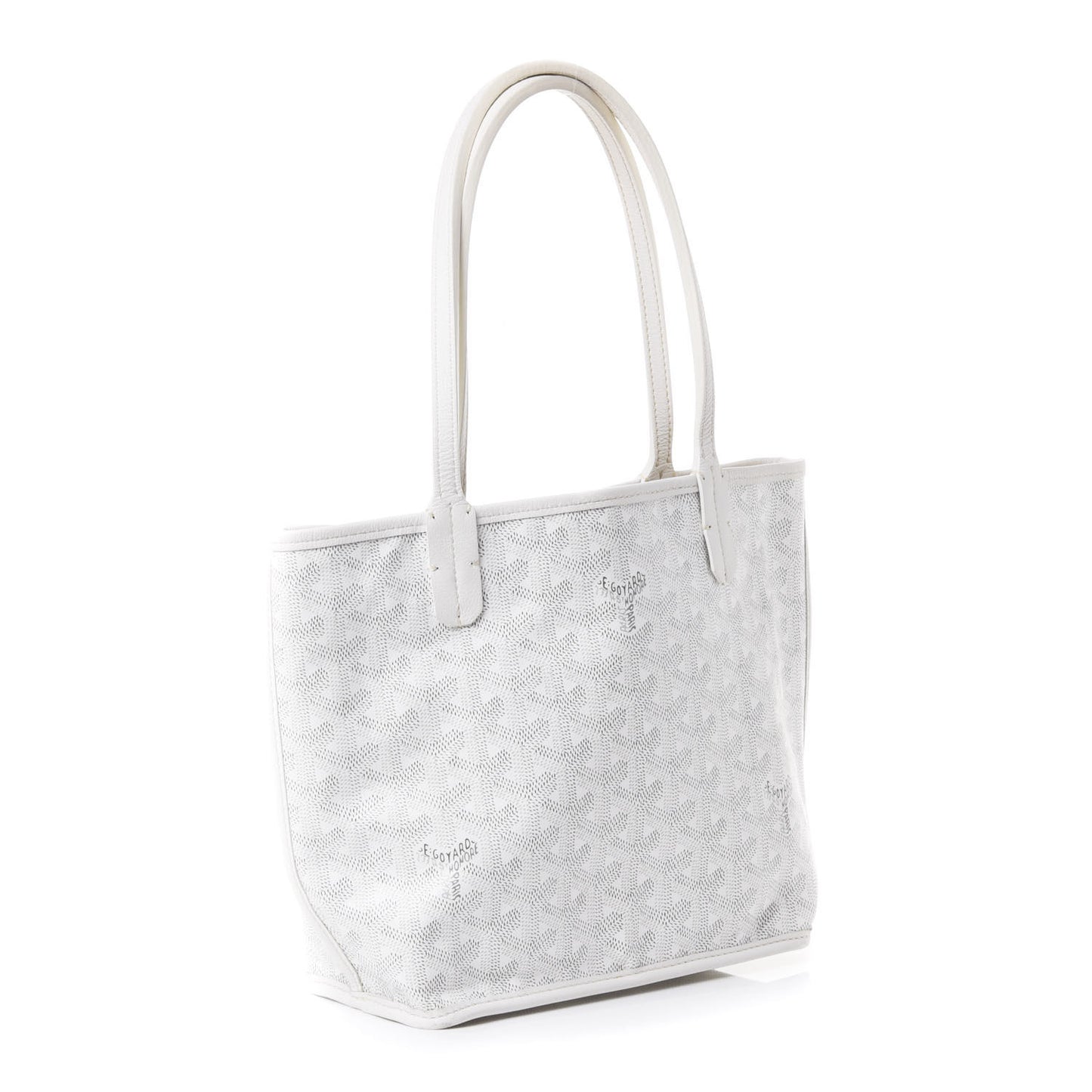 Goyardine Reversible Mini Anjou White