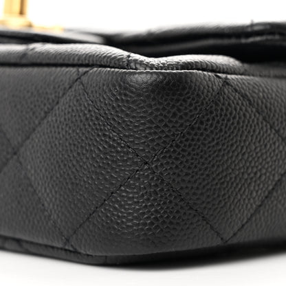 Chanel Caviar Quilted Mini Sweetheart Flap Black 10 of 11