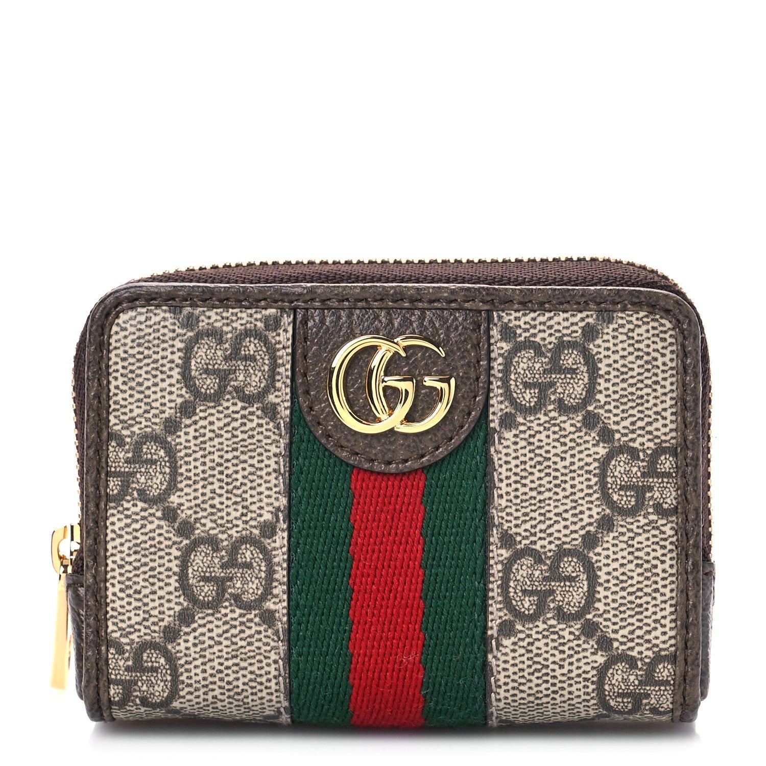 Gucci GG Supreme Monogram Web Ophidia Playing Card Case Beige New Acero 1 of 10