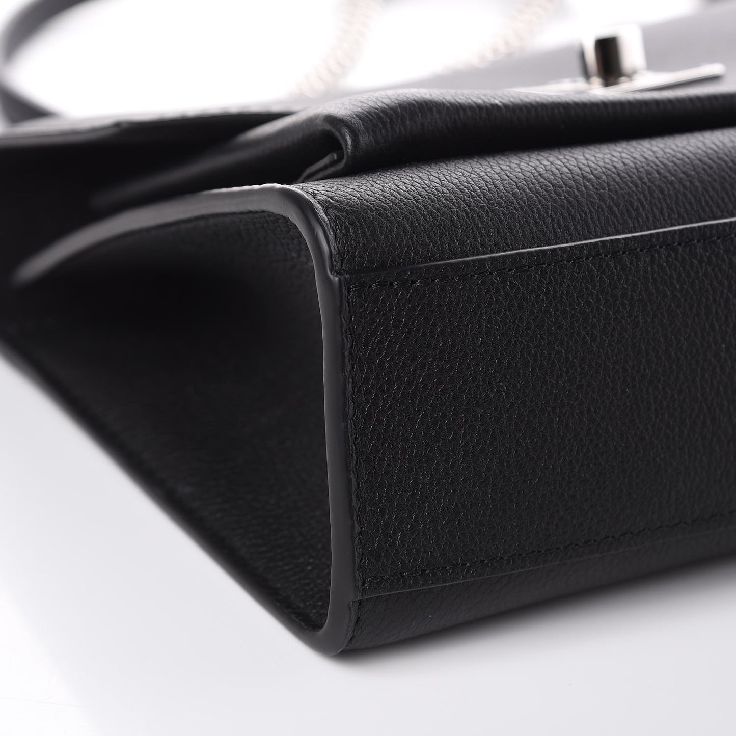 Soft Calfskin My Lockme Chain Bag BB Black