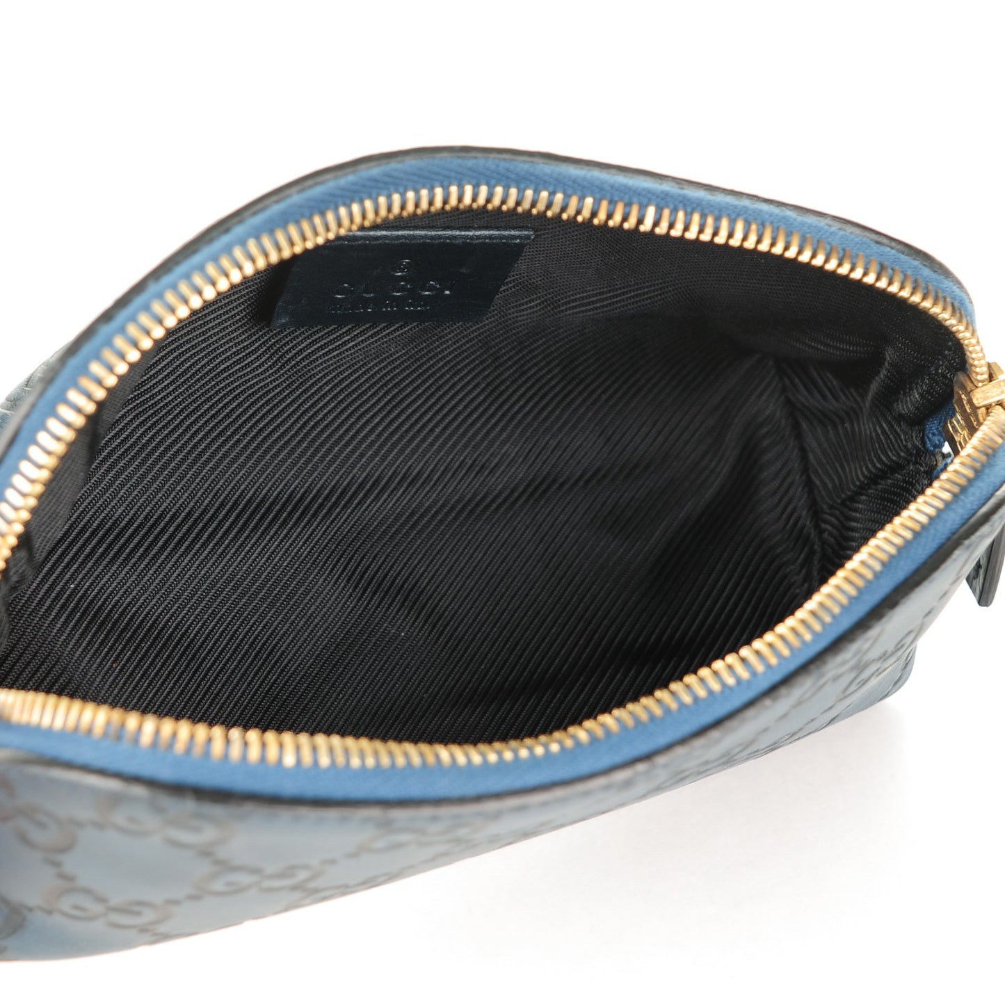 Guccissima Small Cosmetic Case Royal Blue
