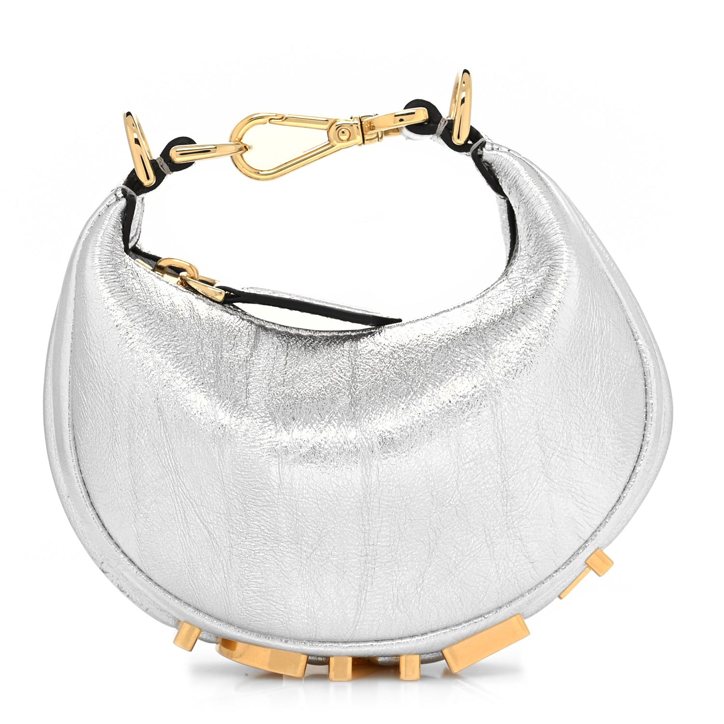 Rock Millenium Nano Fendigraphy Hobo Charm Argento