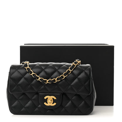 Chanel Caviar Quilted Mini Rectangular Flap Black 12 of 12