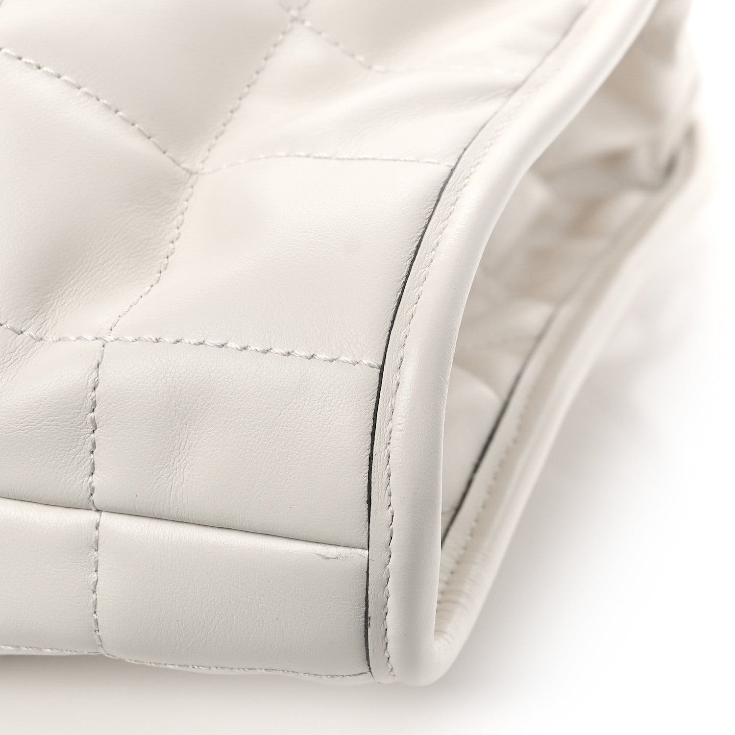 Gucci Calfskin Quilted Large Deco Tote Bag Mystic White 8 of 8