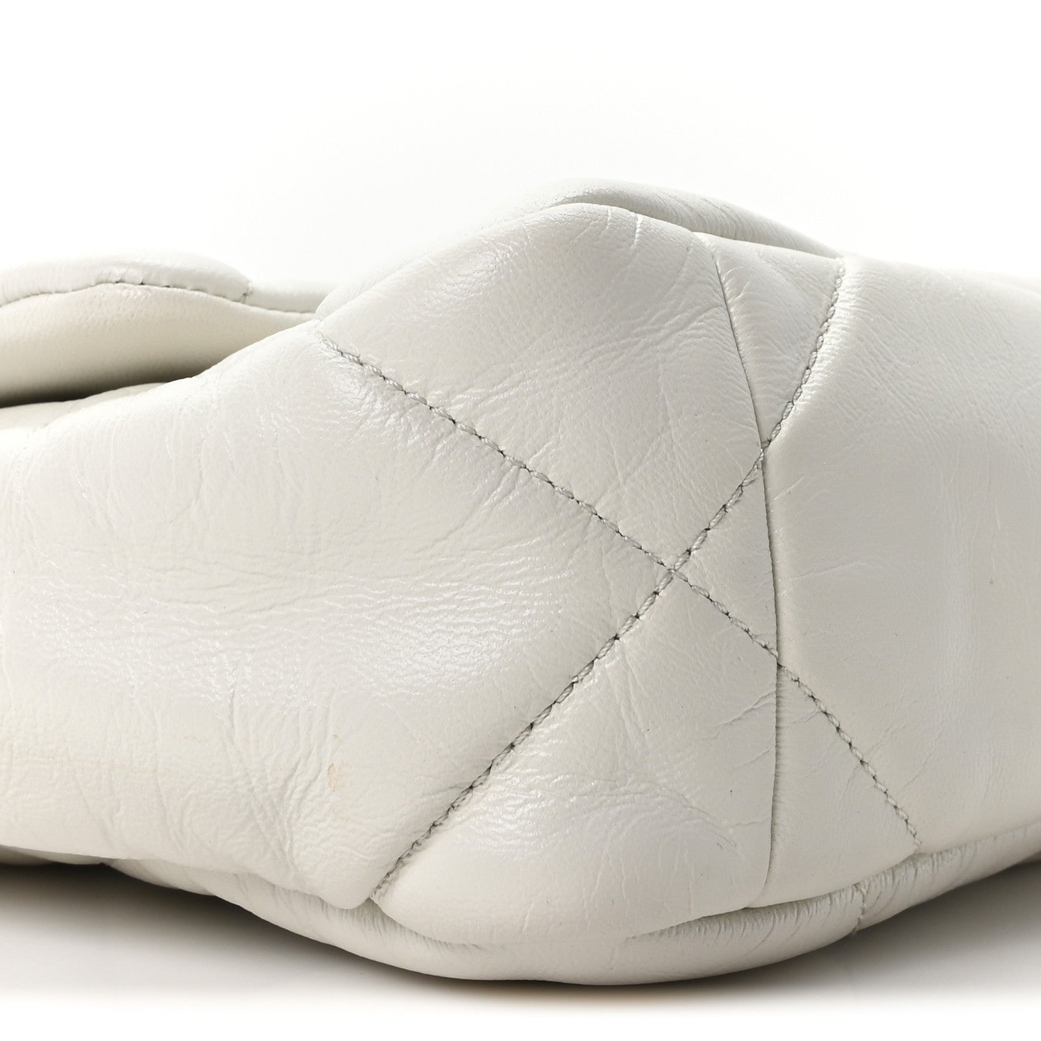 Chanel Lambskin Quilted Medium Chanel 19 Flap White 9 of 10