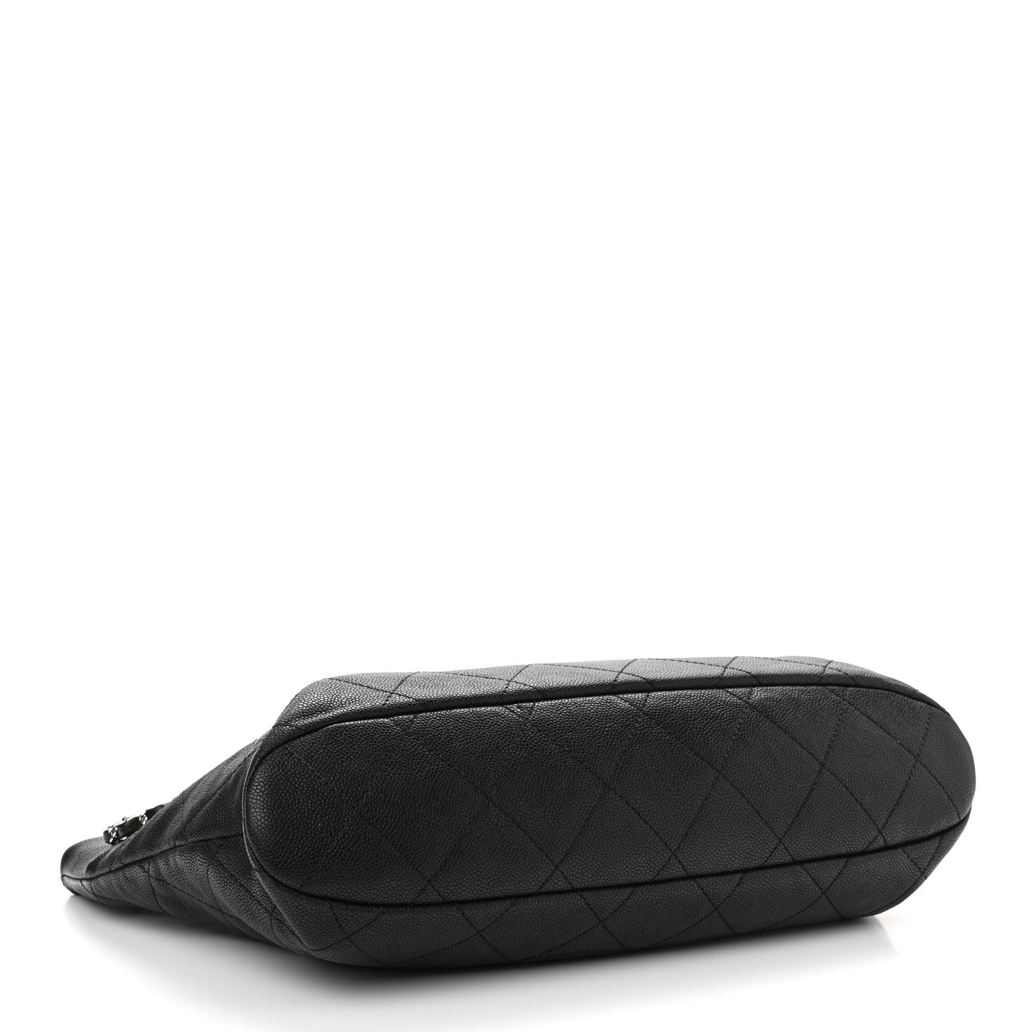 Caviar Quilted Large CC Tote Black