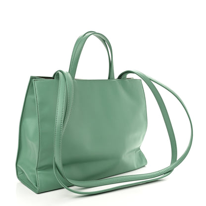 Telfar Vegan Leather Medium Shopping Bag Sage 3 of 10