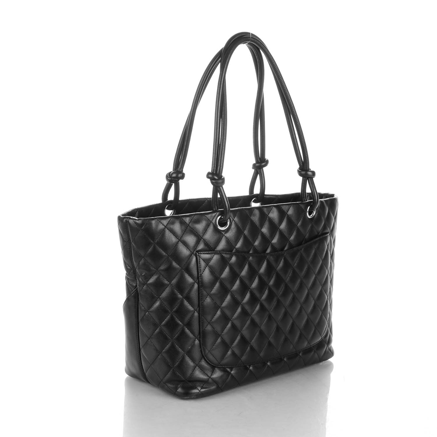 Chanel Calfskin Quilted Large Cambon Tote Black 3 of 7