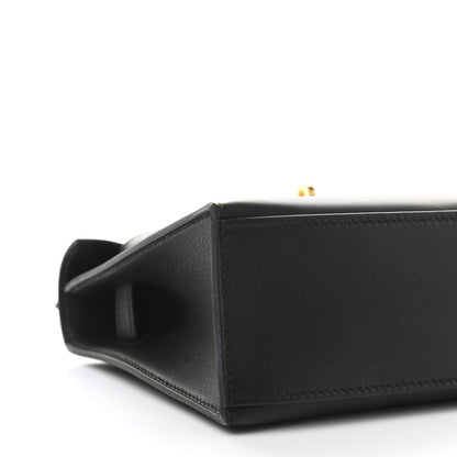 Hermes Swift Kelly Pochette Clutch Black 7 of 9