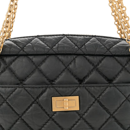 Chanel Aged Calfskin Quilted Small Reissue Camera Case Black 8 of 10