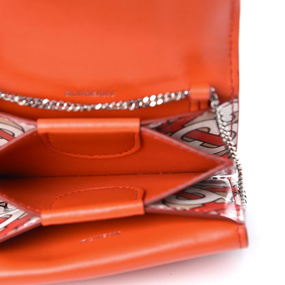 Burberry Calfskin Monogram Jessie Chain Card Case Vermillion 5 of 12