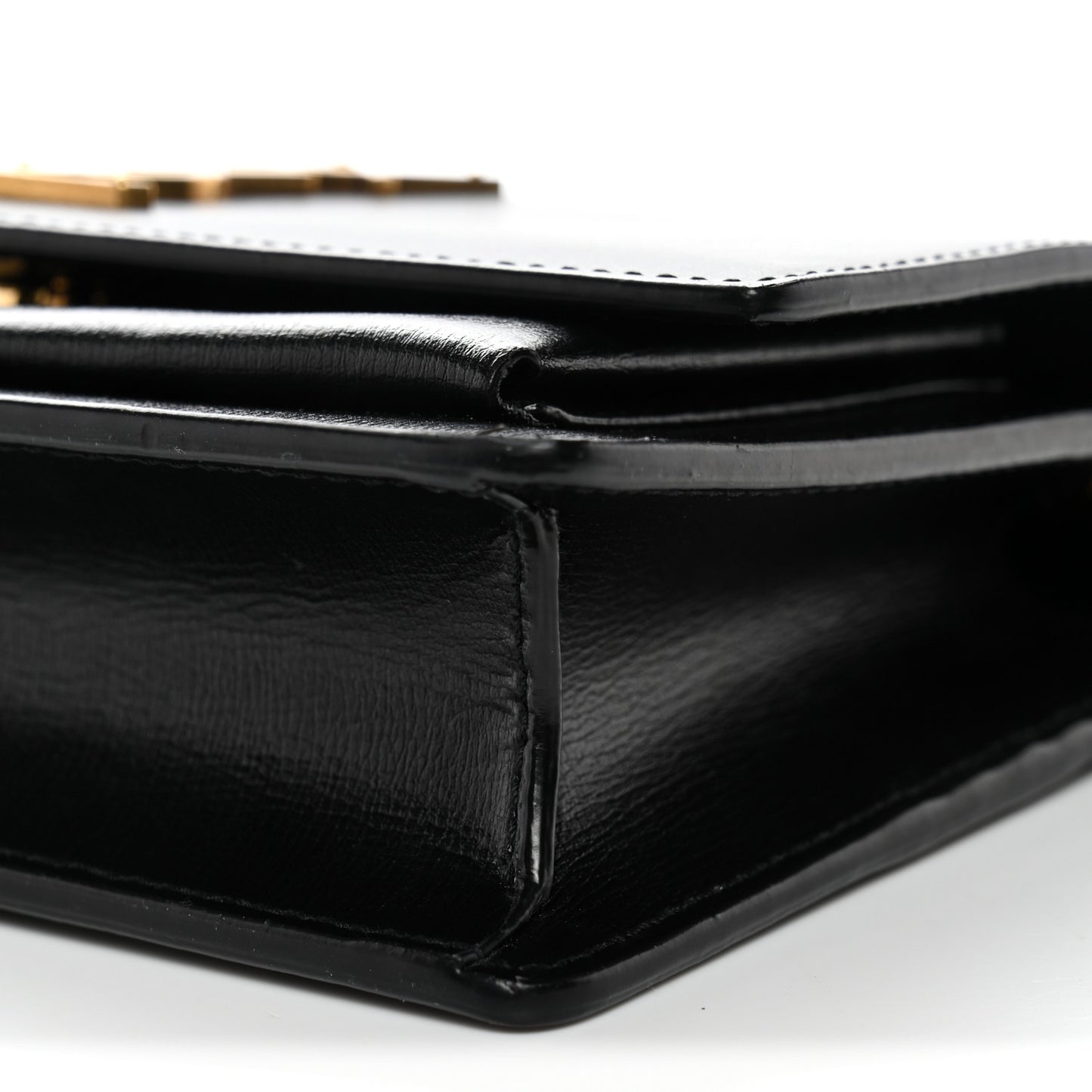 Calfskin Monogram Sunset Chain Wallet Black
