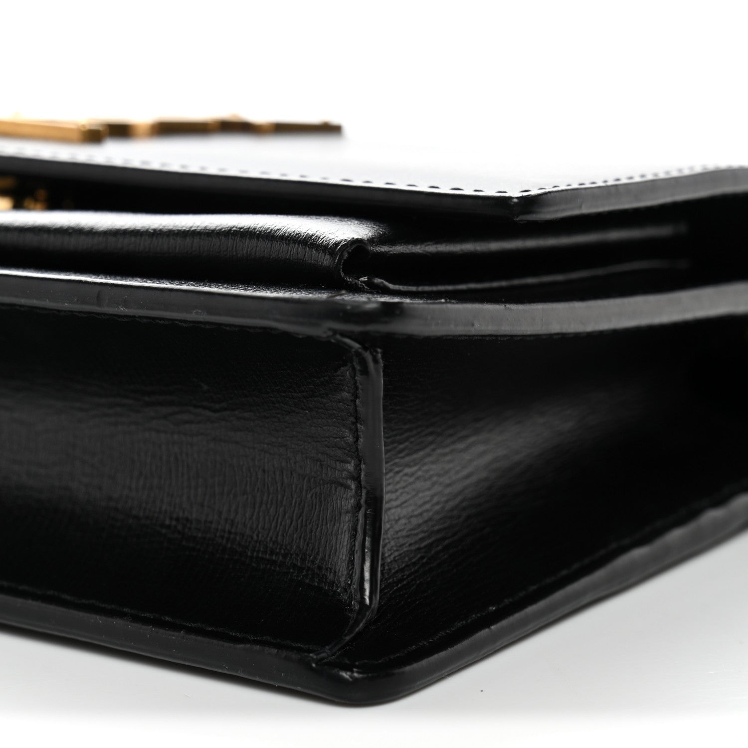 Saint Laurent Calfskin Monogram Sunset Chain Wallet Black 9 of 10