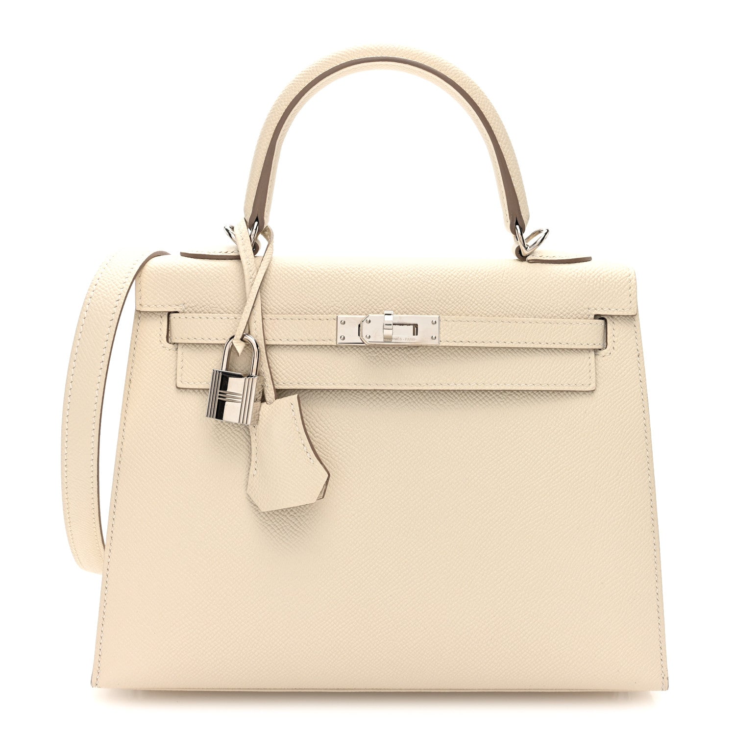 Hermes Epsom Kelly Sellier 25 Craie 1 of 10