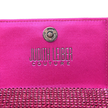 Judith Leiber Swarovski Crystal Micro Fizzy Clutch Silver Fuchsia 6 of 9