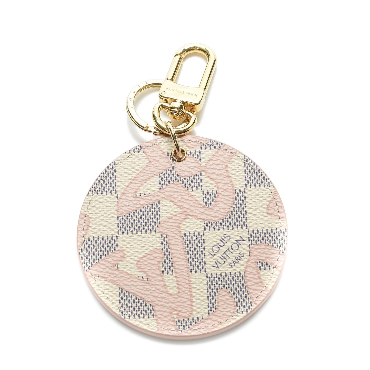 Damier Azur Tahitienne Bag Charm Key Ring