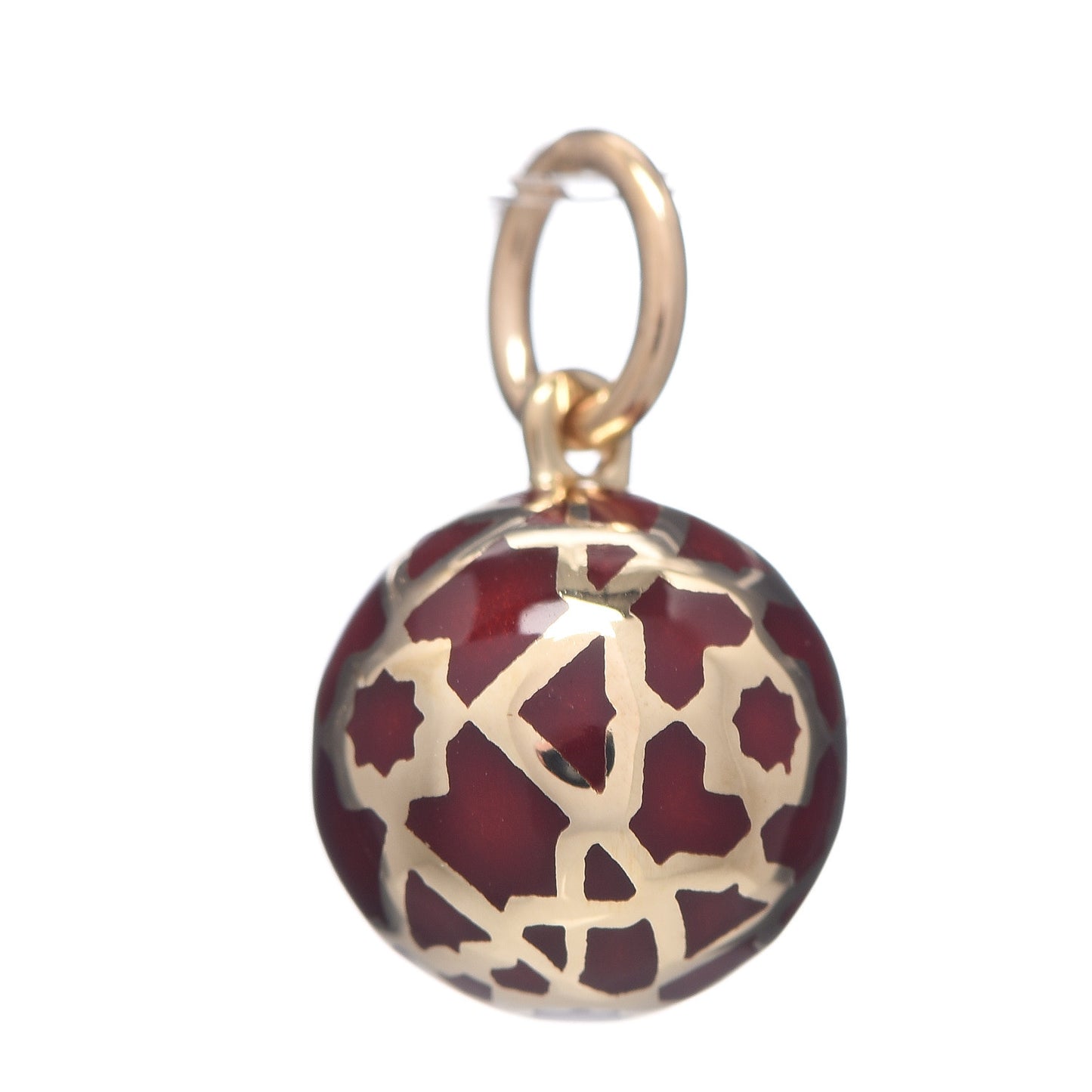 18K Yellow Gold Enamel Paloma Picasso Marrakesh Charm Red