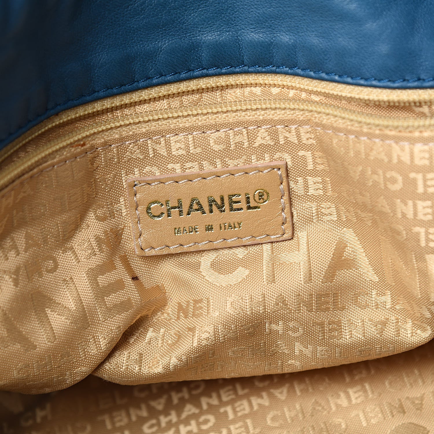 Chanel Lambskin Small Olsen Shoulder Bag Blue 6 of 12