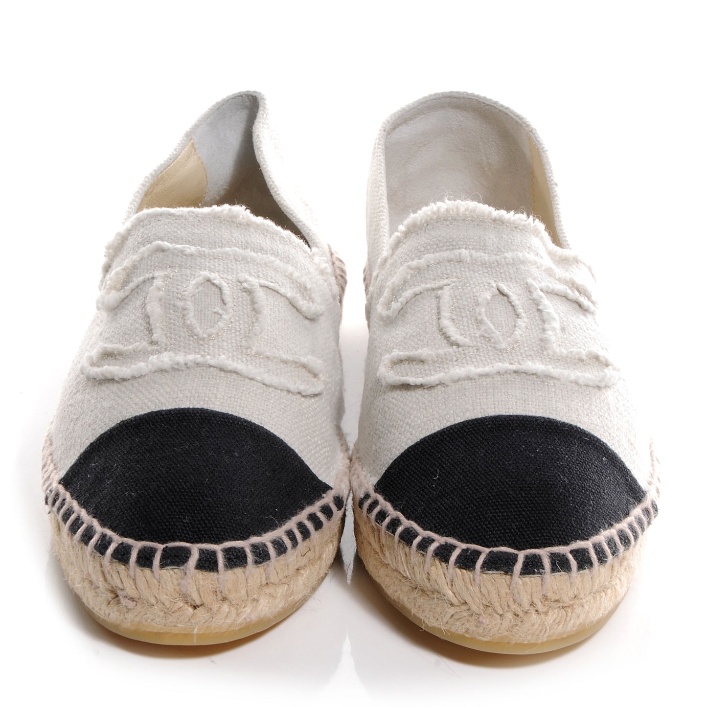 Toile Espadrilles Beige Black 41