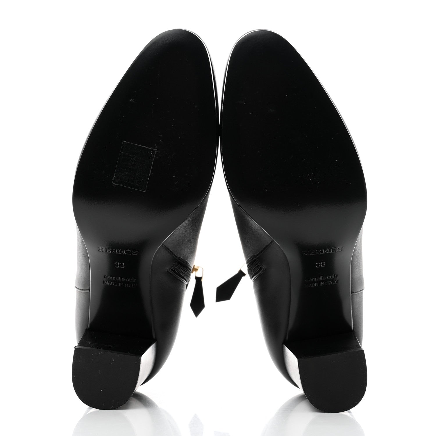Hermes Calfskin Saint Germain Ankle Boots 38 Black 5 of 9
