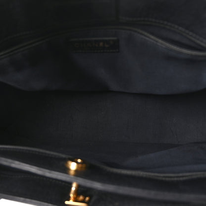 Chanel Calfskin Cerf Executive Shopper Tote Black 11 of 21