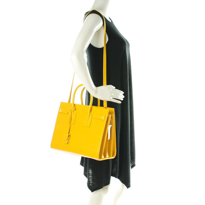 Saint Laurent Calfskin Small Sac De Jour Jaune 2 of 7