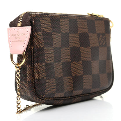 Louis Vuitton Damier Ebene 2020 Christmas Animation Big Wheel Mini Pochette Accessories Rose Ballerine 3 of 7