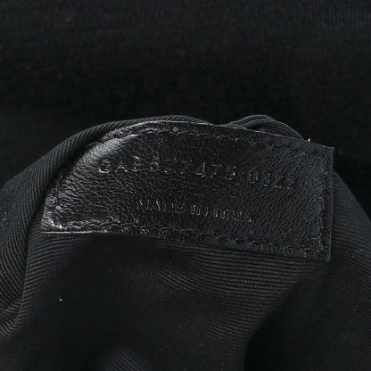 Saint Laurent Wool Jersey Quilted Medium Loulou Puffer Monogram Chain Satchel Black 7 of 9