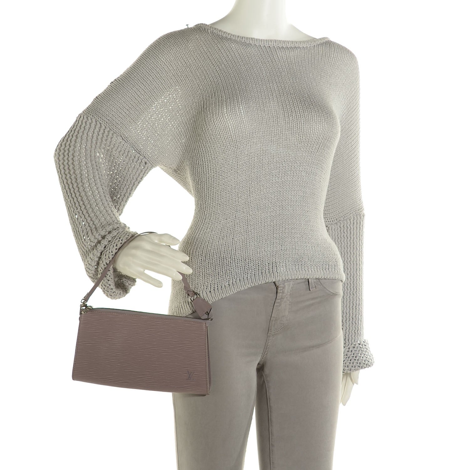 Louis Vuitton Epi Pochette Accessories 24 Lilac 2 of 7
