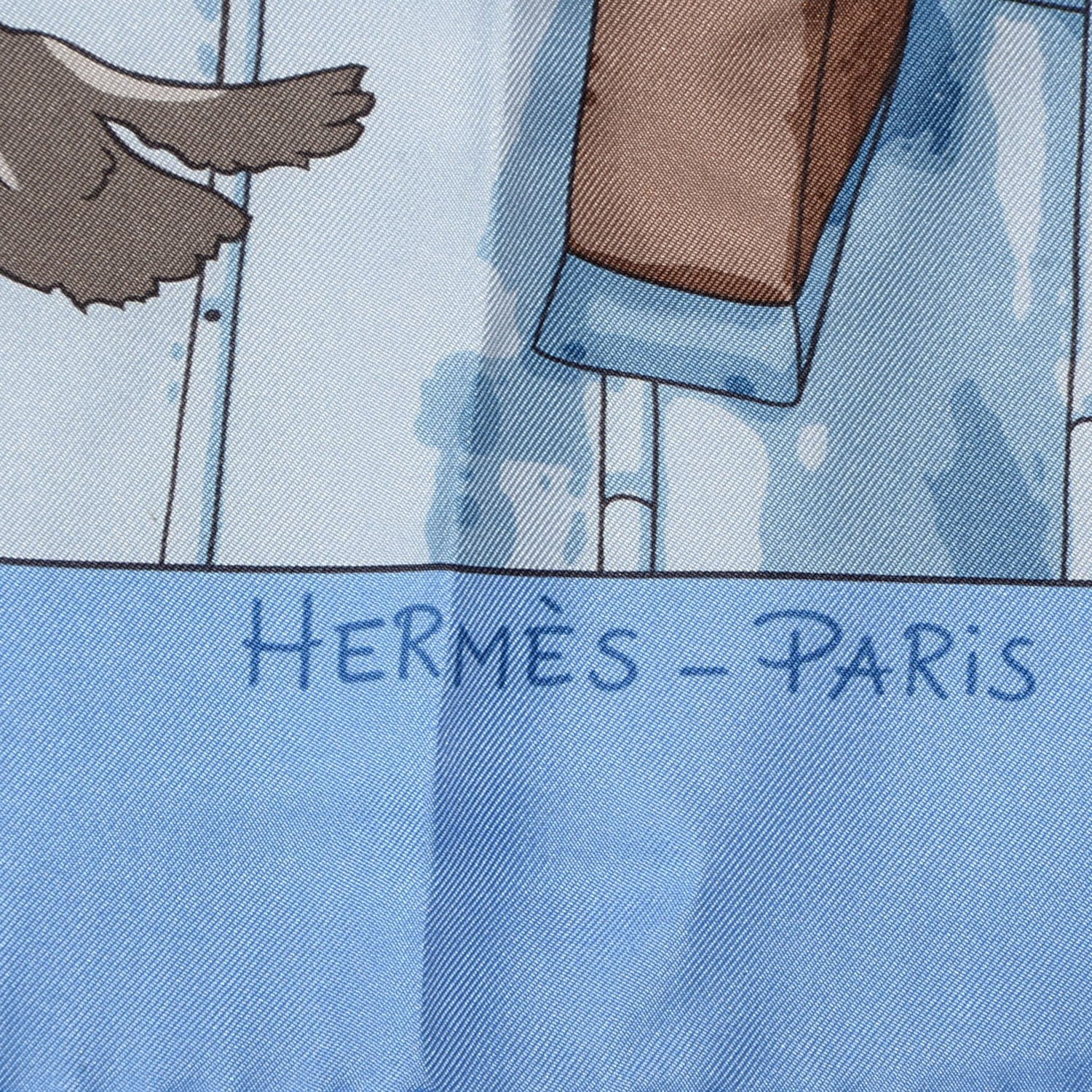 Hermes Silk Les Toits de Paris Scarf 90 96429 – FASHIONPHILE