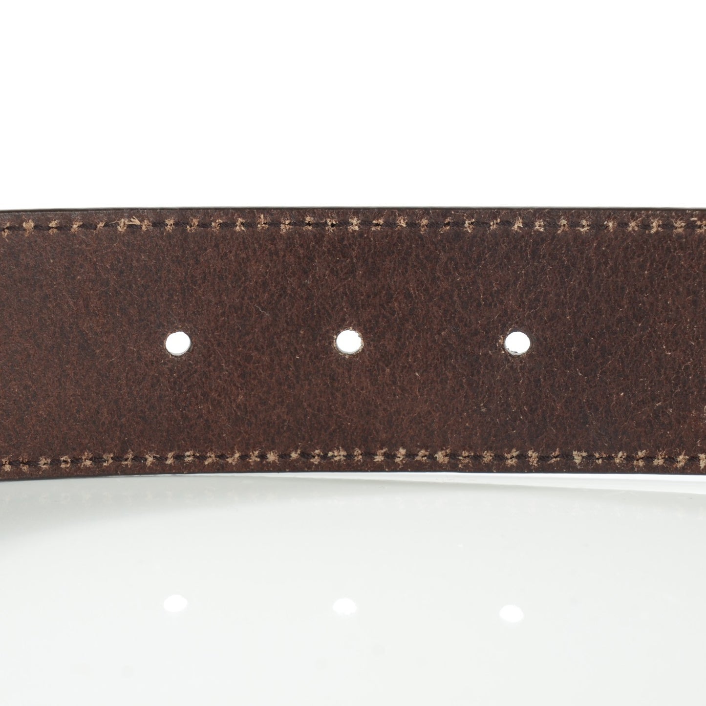 Calfskin Interlocking G Belt 75 30 Dark Brown