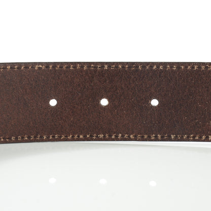 Gucci Calfskin Interlocking G Belt 75 30 Dark Brown 6 of 8
