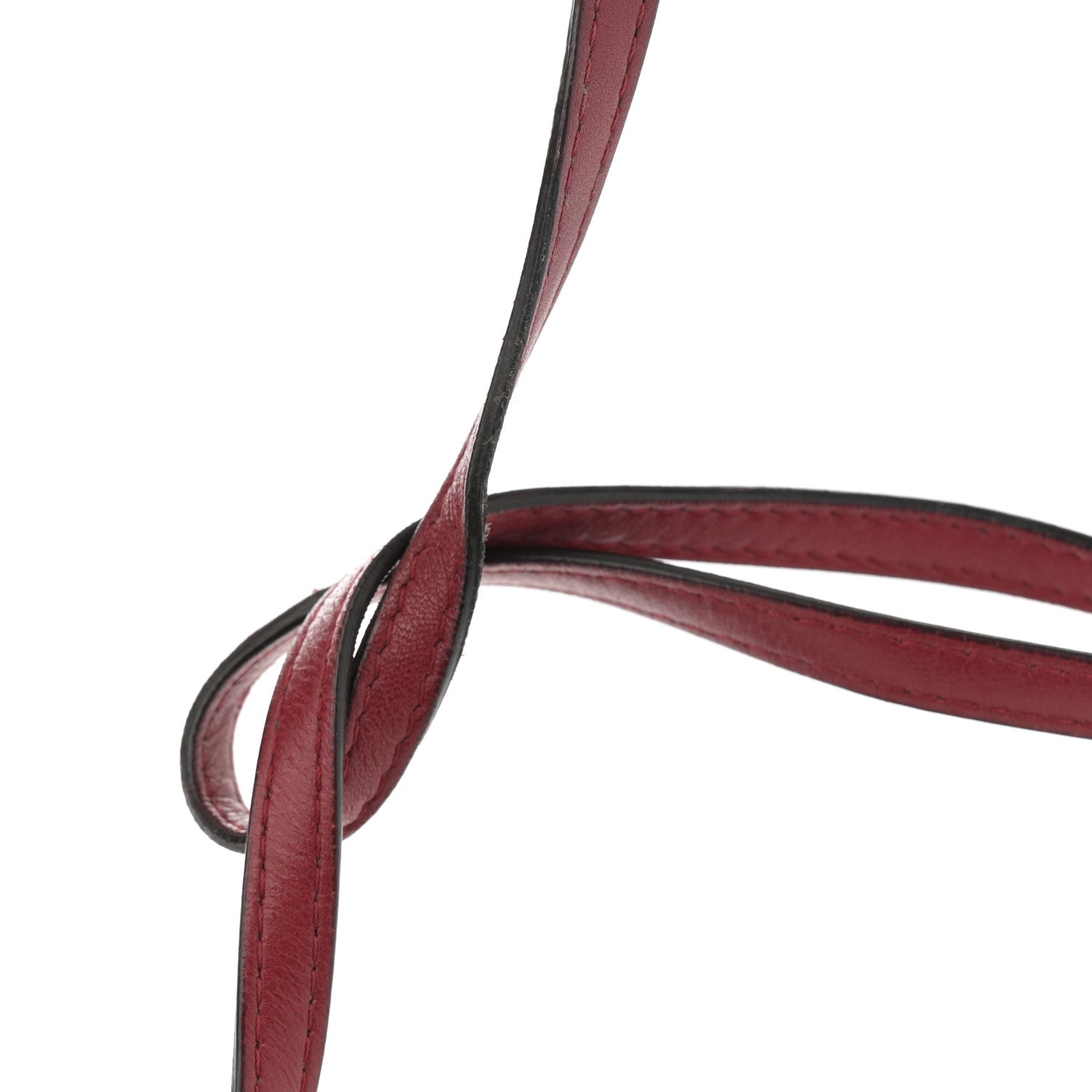 Fendi Nappa Elaphe Monster Eyes Mini Peekaboo Iconic Satchel Ruby Bois de Rose Natural 17 of 18