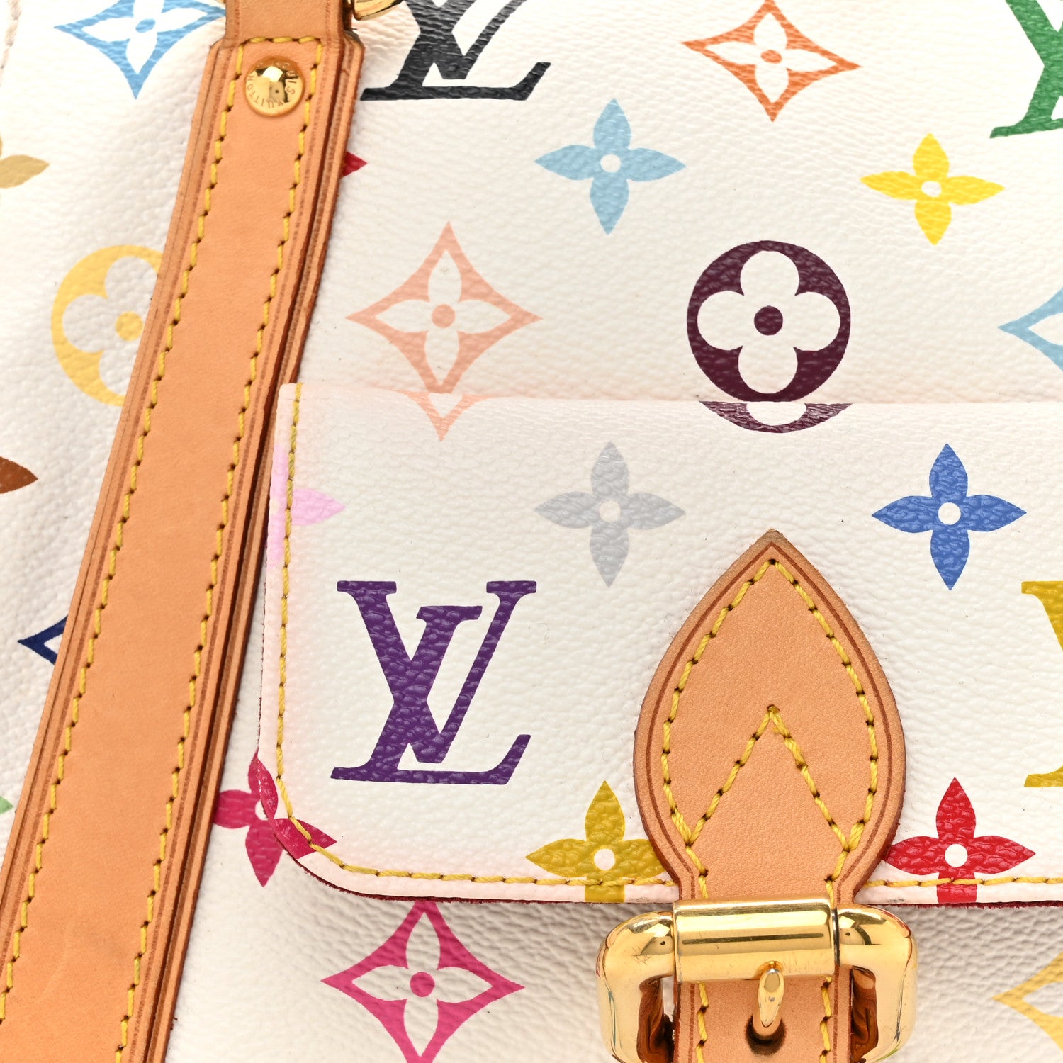 Louis Vuitton Monogram Multicolor Priscilla White 7 of 15